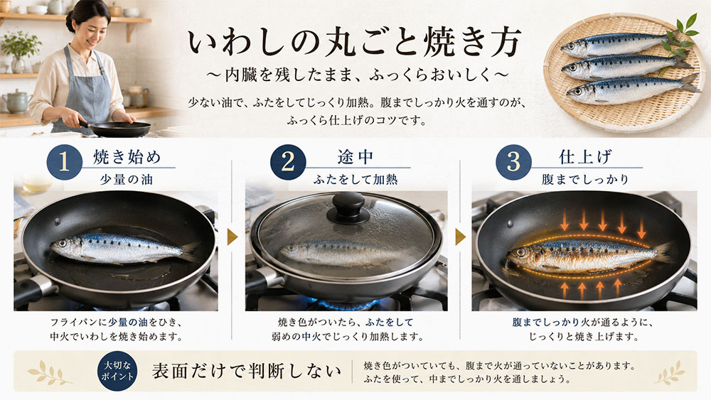 フライパンで焼く場合