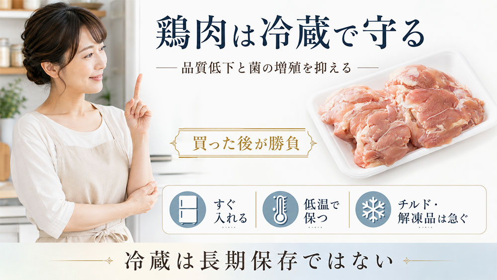 鶏肉の適切な冷蔵方法