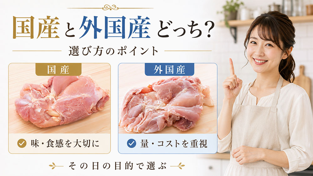 国産と外国産はどちらを選ぶべき？