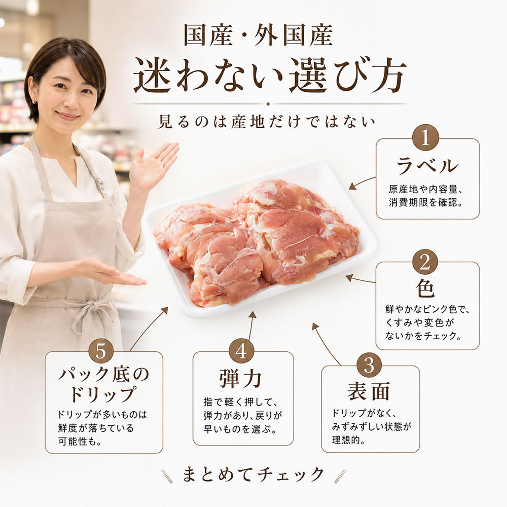 失敗しない国産鶏肉と外国産鶏肉の選び方