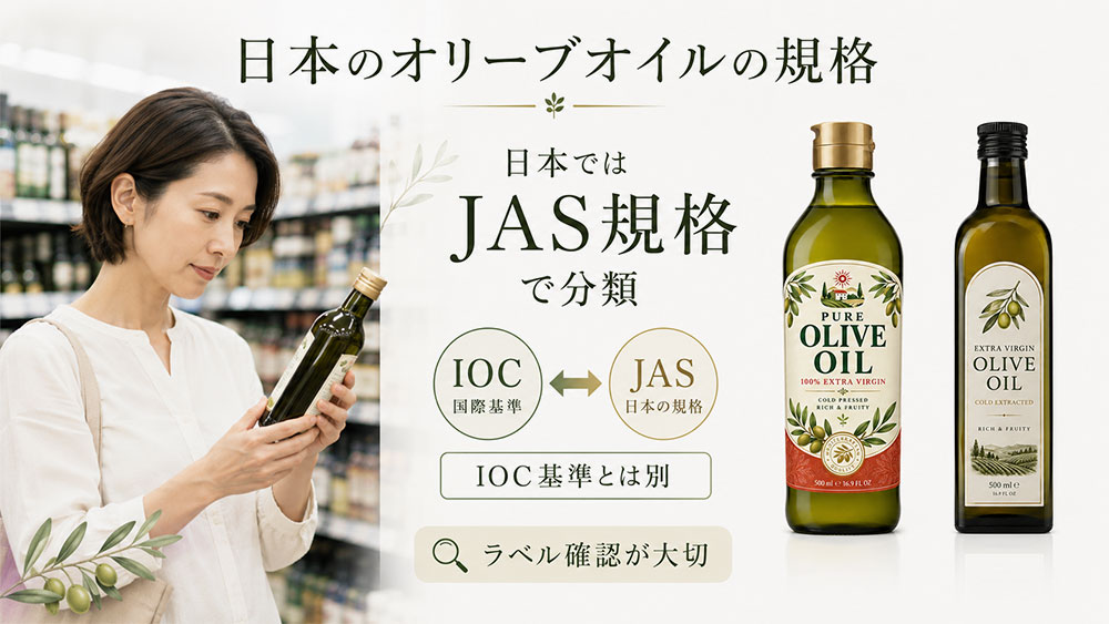 日本のオリーブオイルの規格