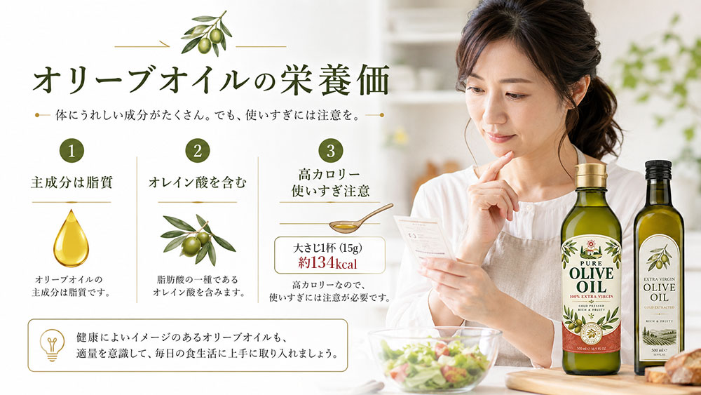 オリーブオイルの栄養価