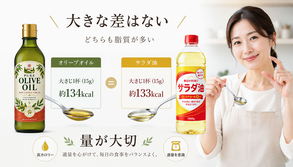 カロリーは大きく変わらない
