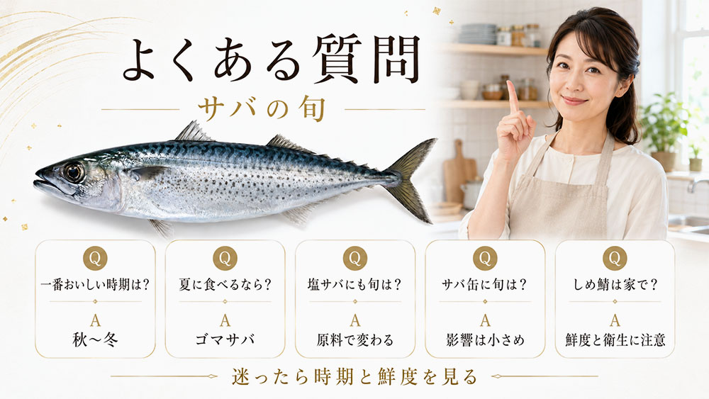 サバの旬に関するよくある質問