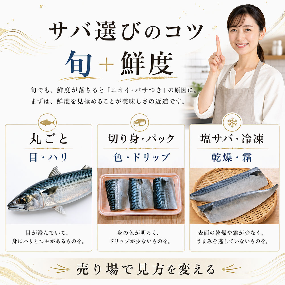元料理人目線で見る旬のサバの選び方