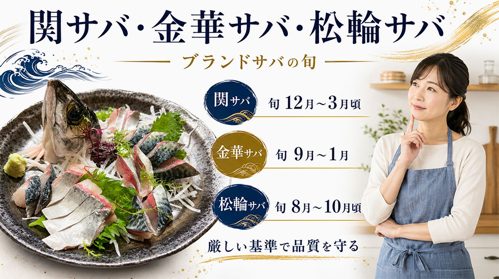 関サバ・金華サバ・松輪サバの旬と特徴