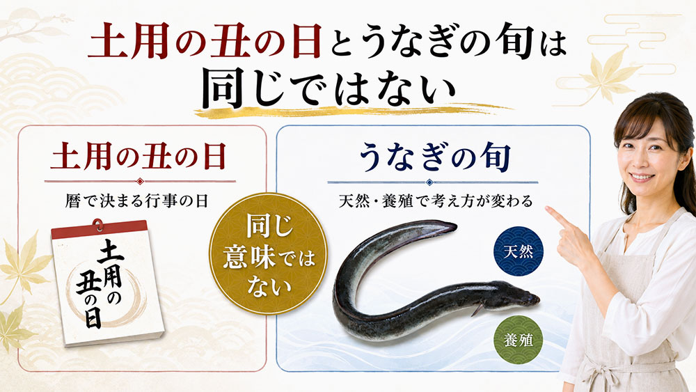 土用の丑の日とうなぎの旬は同じではない
