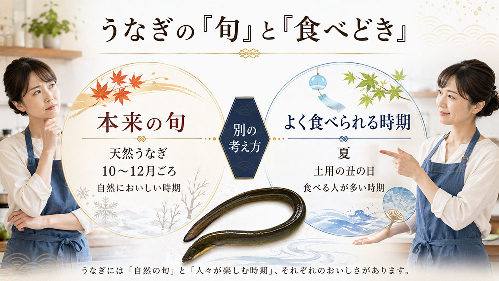 「本来の旬」と「よく食べられる時期」は違う