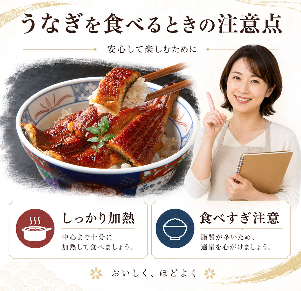 うなぎを食べるときの注意点