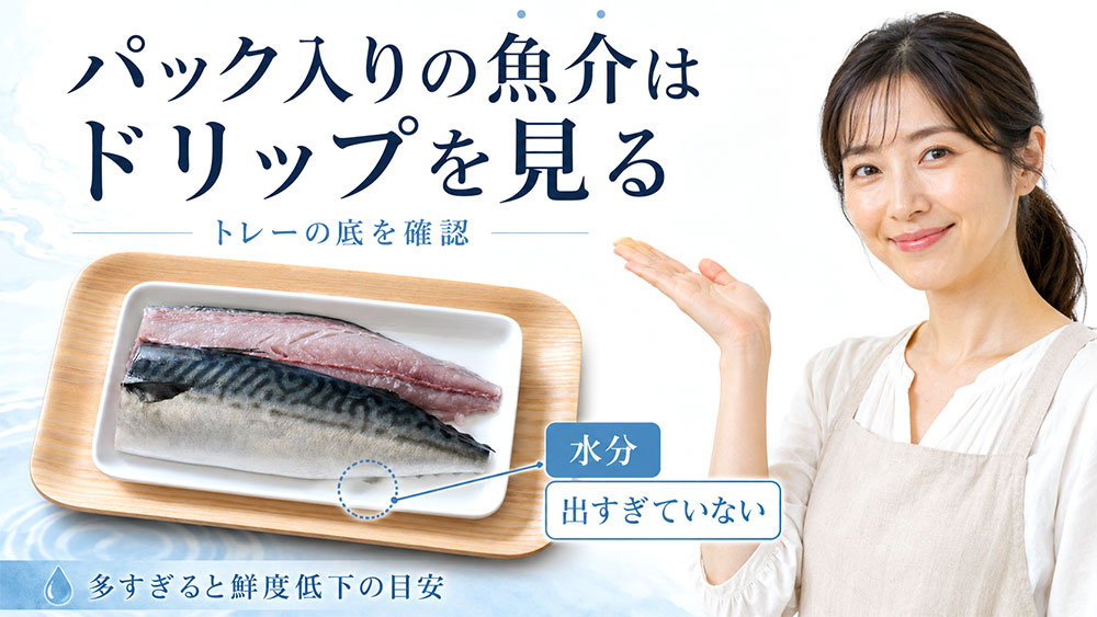 パックに入っているものはドリップを見る