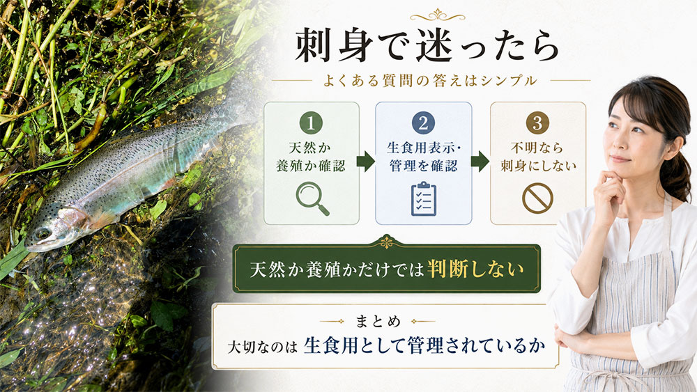 ニジマスの刺身に関するよくある質問