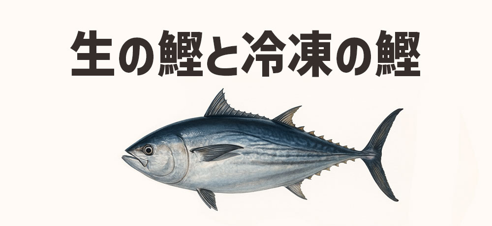 生の鰹と冷凍の鰹の違い