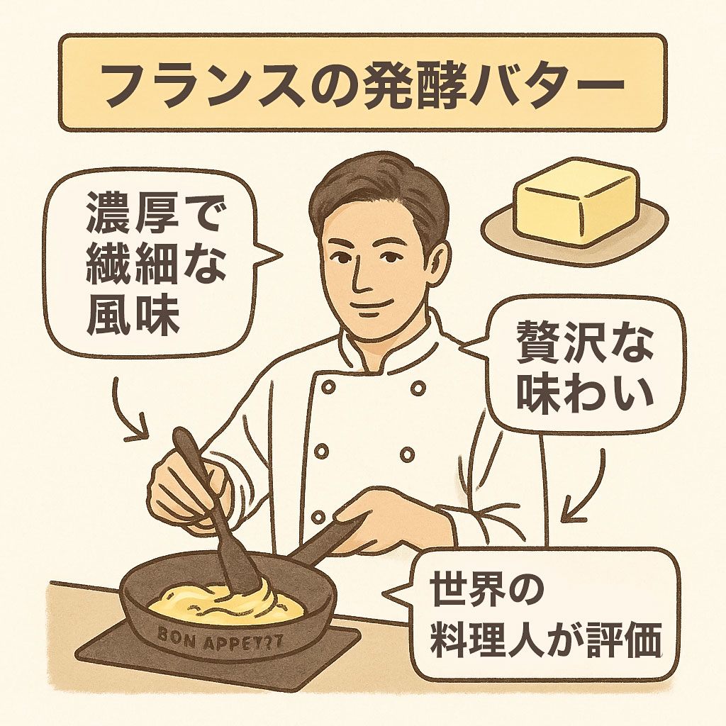 フランスの発酵バターの特徴