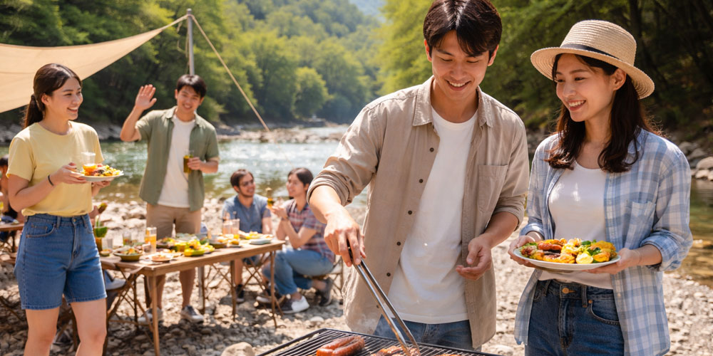 ニジマスをバーベキューで焼くときの注意点