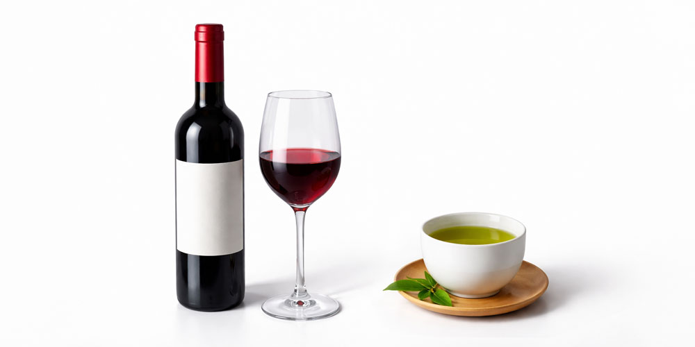 赤ワインや緑茶にも豊富に含まれる