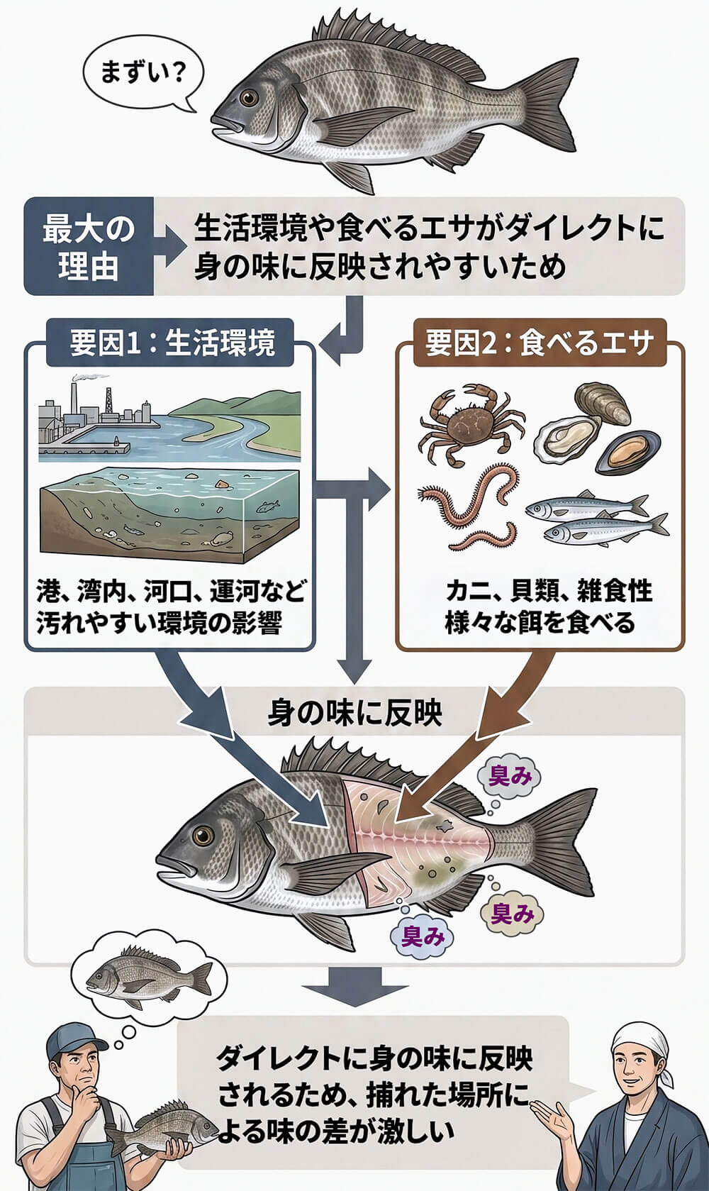 黒鯛(チヌ)が「まずい」と噂される最大の理由