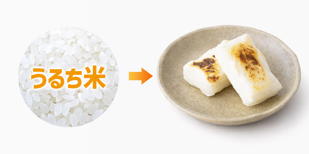うるち米で餅やおこわを作るとどうなる？