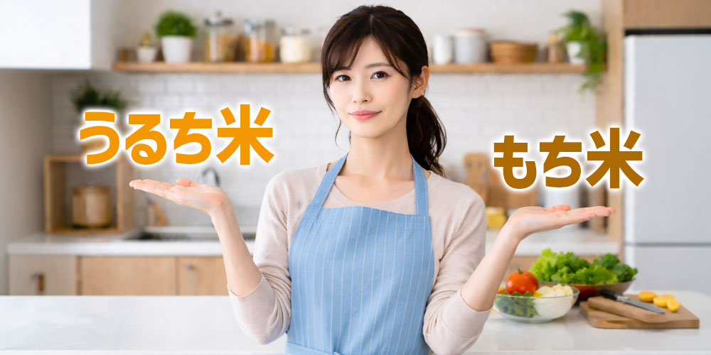 米（うるち米）ともち米の使い分け