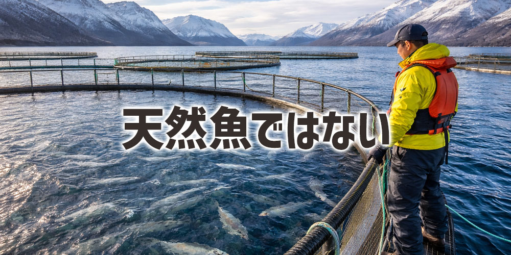 回転寿司のサーモンは天然魚ではない