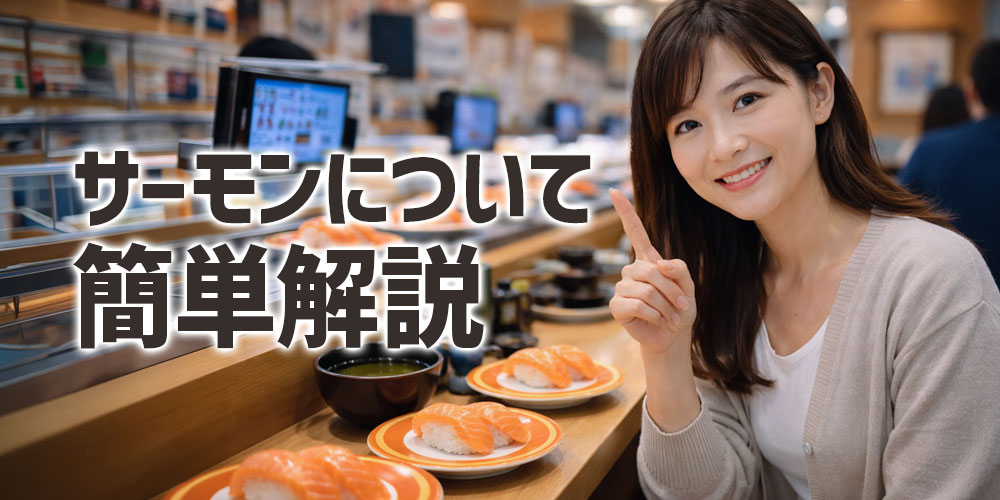 回転寿司で人気のサーモンについて簡単解説