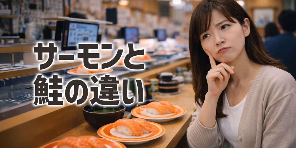 サーモンと鮭の違い：日本語と英語の違いではない