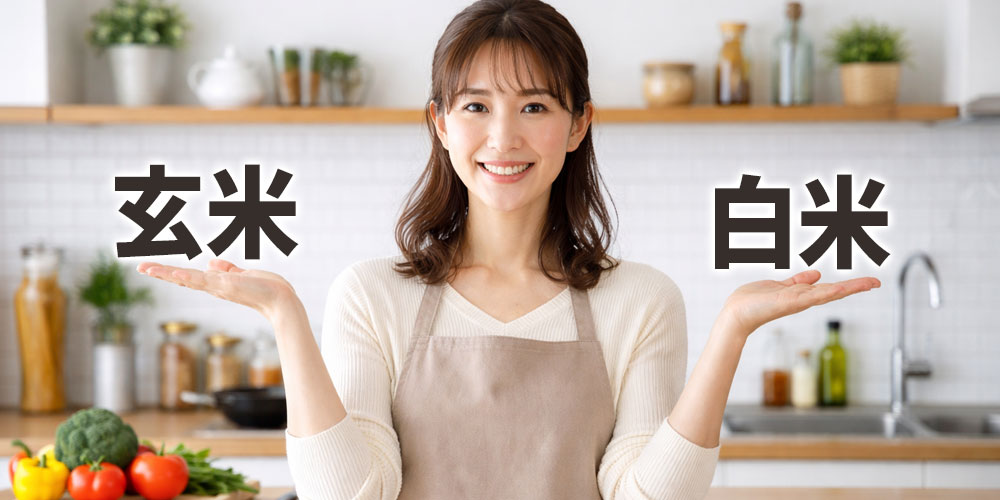 玄米と白米の違いを栄養成分で比較