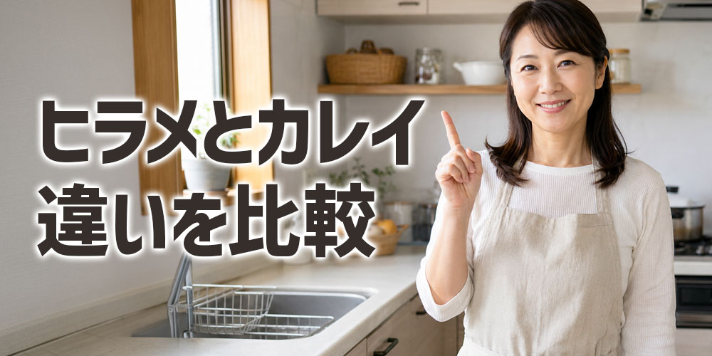 ヒラメとカレイの違いを一目で比較