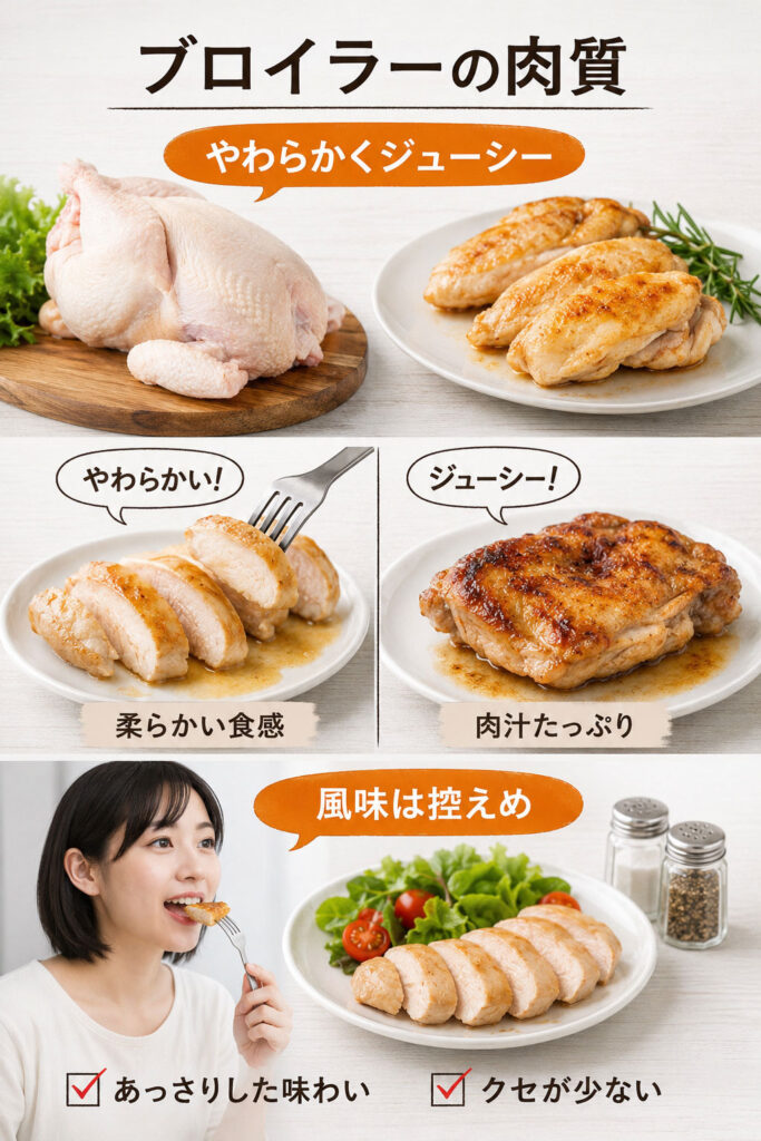ブロイラーの肉質