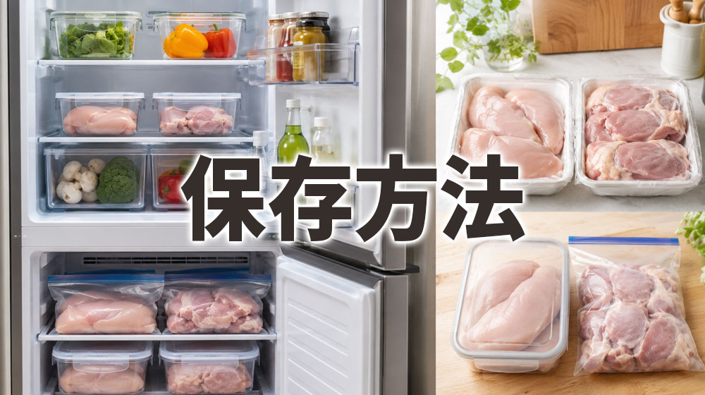 鶏のムネ肉とモモ肉の保存方法