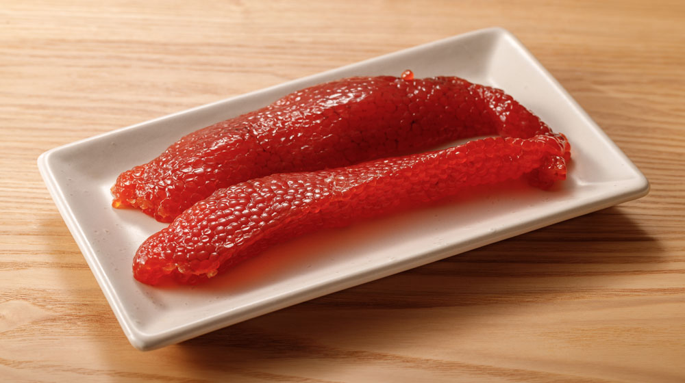 筋子は卵巣膜につながったままのもの