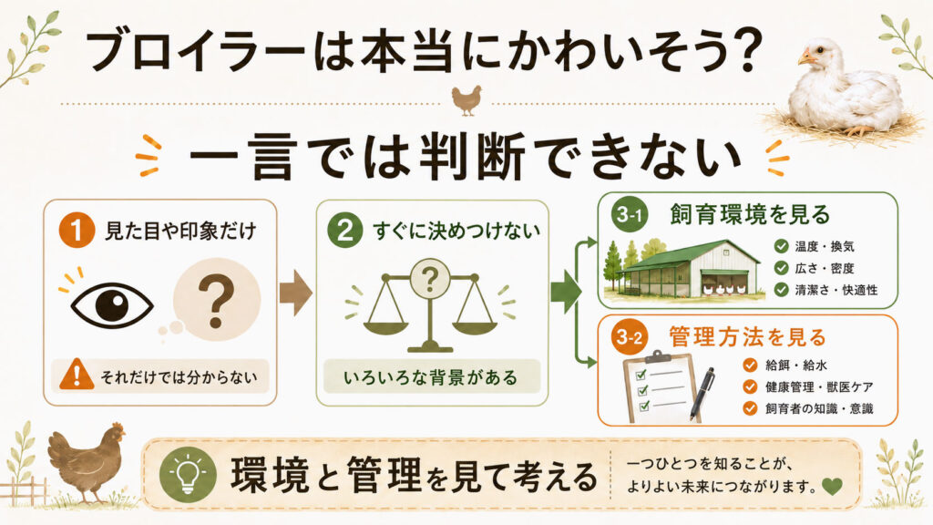 ブロイラーは本当にかわいそうなのか