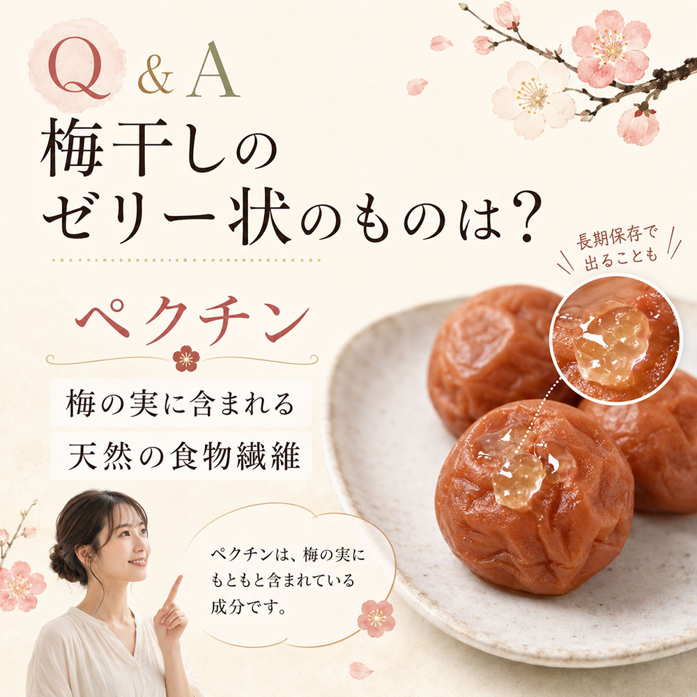 梅干しから出るゼリー状の正体は何?