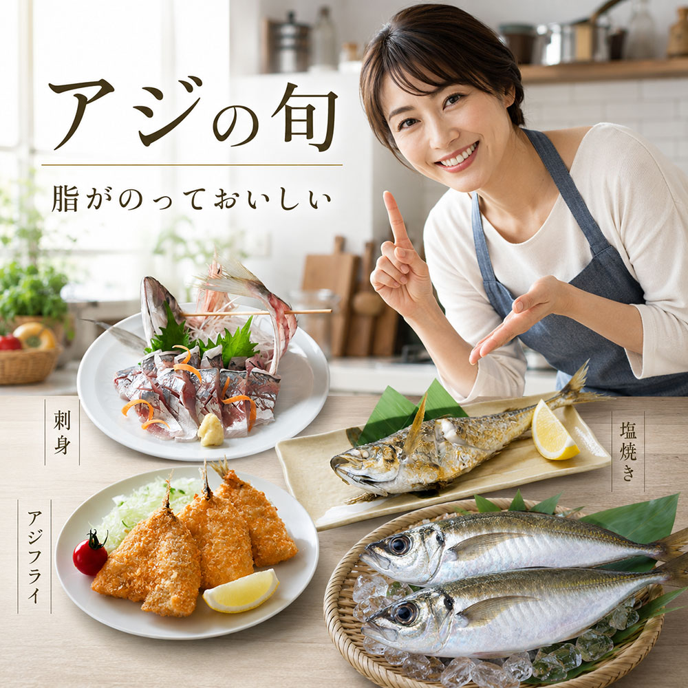 アジの旬はいつ？まず結論をわかりやすく解説