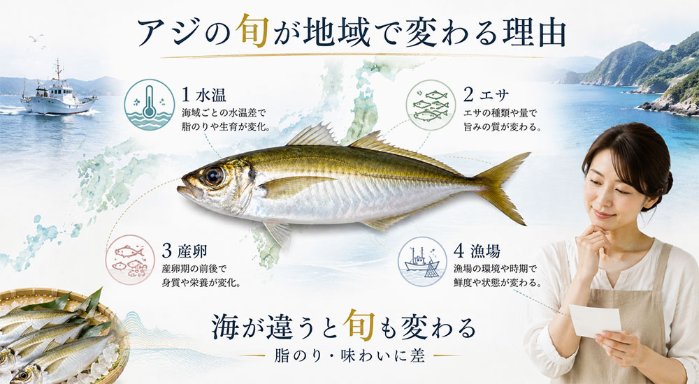 旬の時期が地域で変わる理由