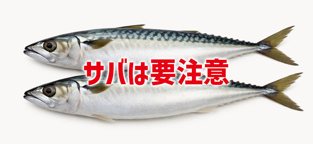 特にサバはアニサキスの注意が必要