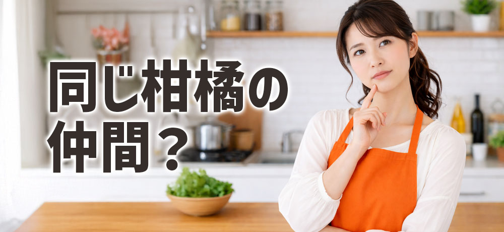 みかんとオレンジは同じ柑橘の仲間？