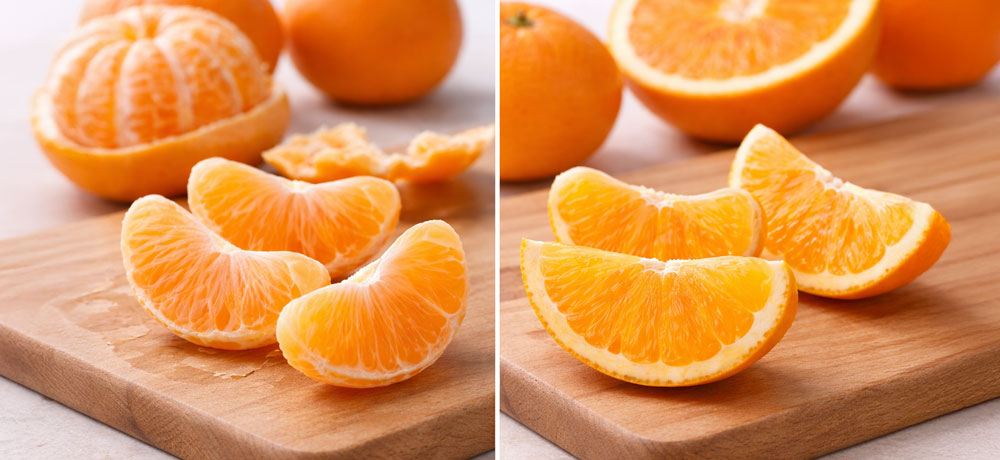 薄皮や房の違いが食感を左右する