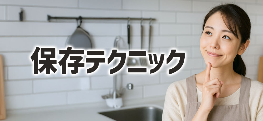 まとめ買いしても安心！かしこい保存テクニック