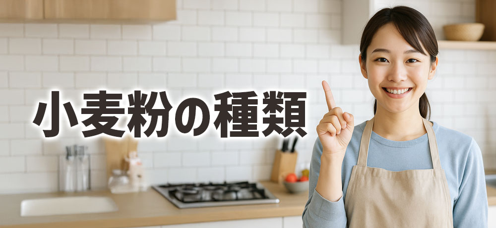 小麦粉の種類( 薄力粉・中力粉・強力粉)の特徴と違い