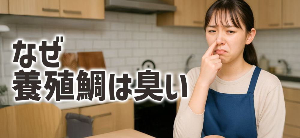 なぜ養殖鯛は臭いのか？ニオイの原因とは