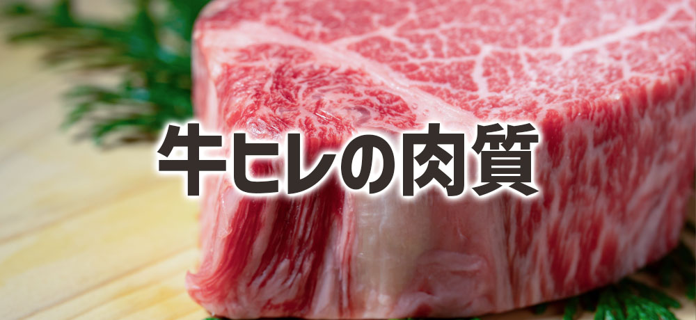 牛ヒレの肉質