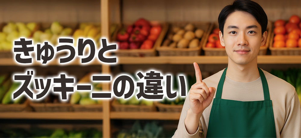 よくわかる!きゅうりとズッキーニの違い