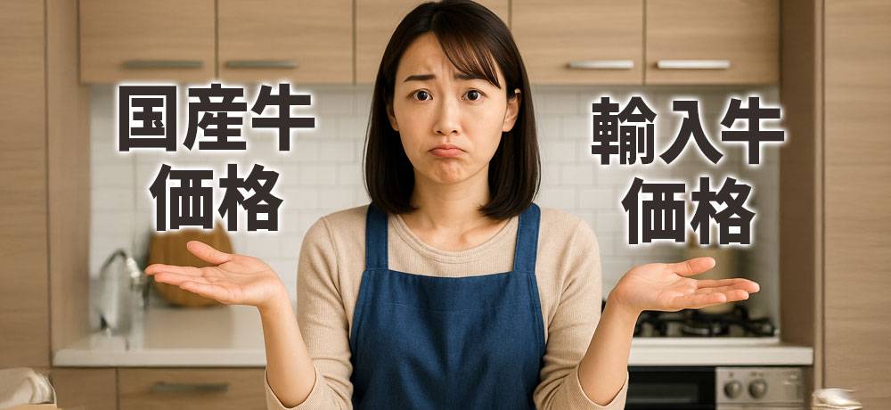 国産牛と輸入牛の価格の違い