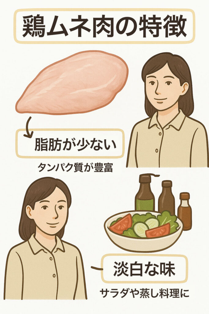 ムネ肉の特徴