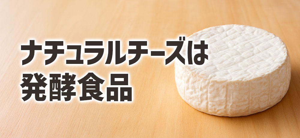 発酵食品としてのナチュラルチーズとプロセスチーズ