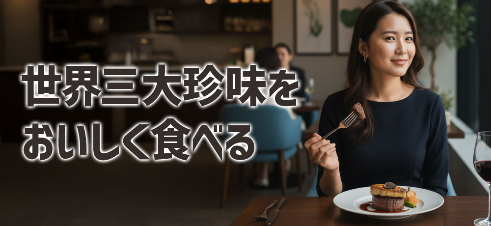 世界三大珍味をおいしく食べる