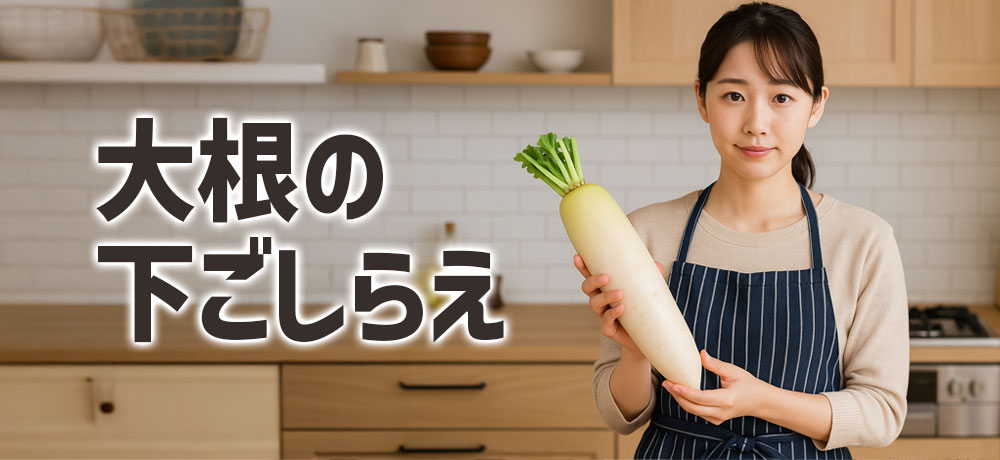  大根の煮物を美味しくするする下ごしらえのコツ