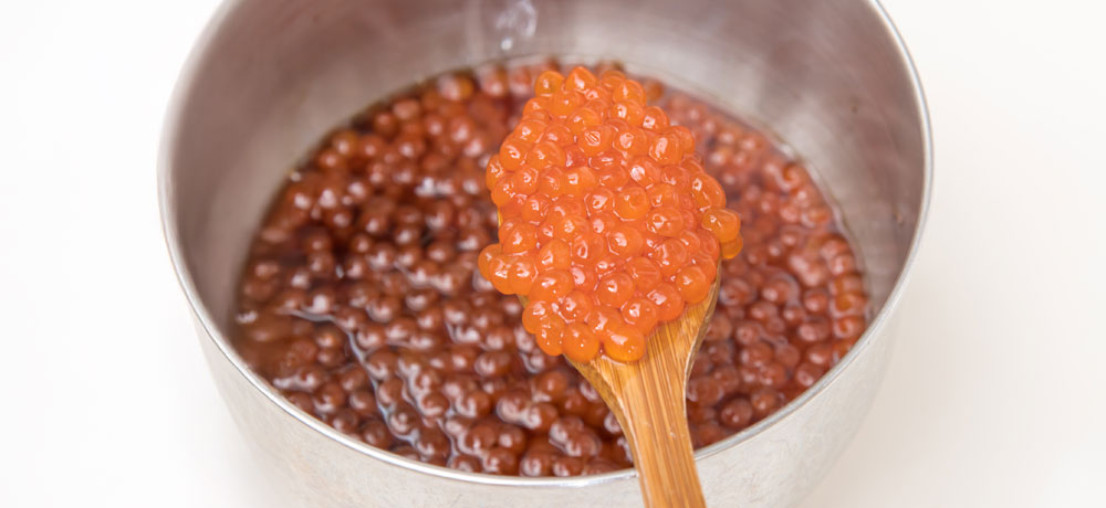 いくらの 醤油漬けの味付けのコツ