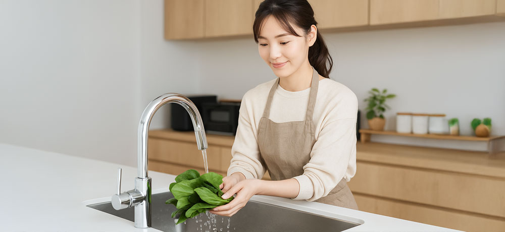 葉菜の下処理と下ごしらえ