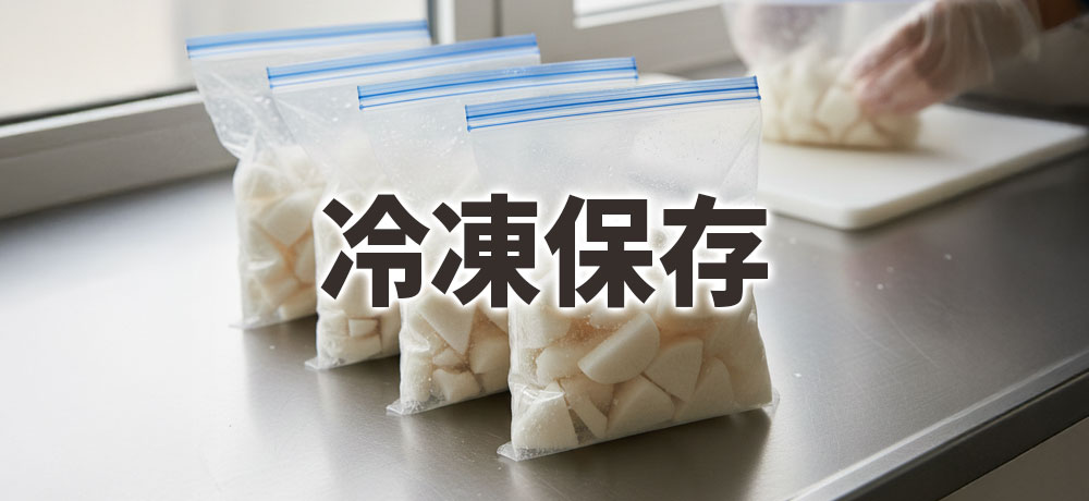 大根とかぶの冷凍保存